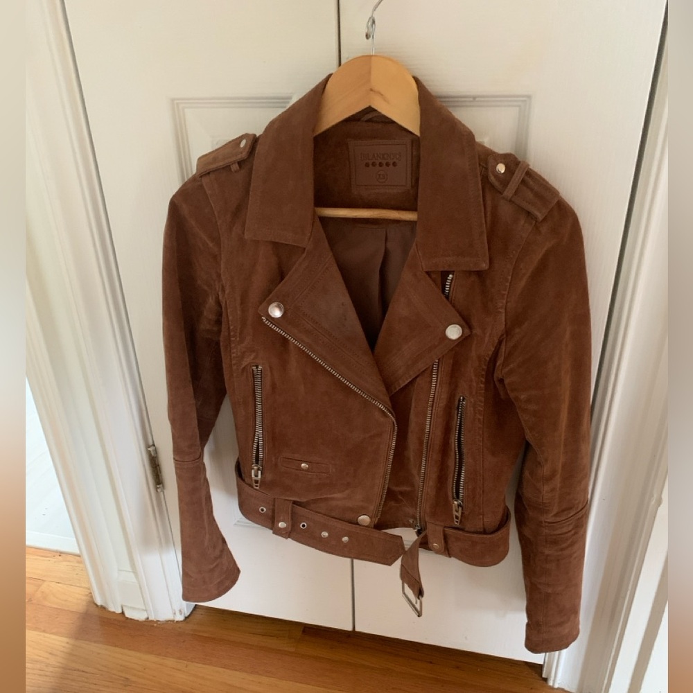 Blank NYC Suede Bomber Jacket XS